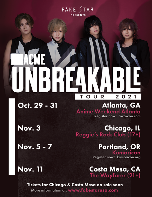 FAKE STAR presents ACME UNBREAKABLE TOUR 2021