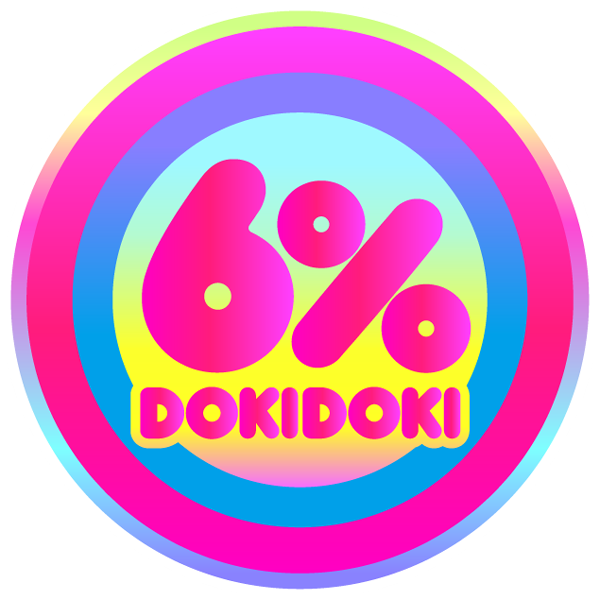 6%DOKIDOKI logo