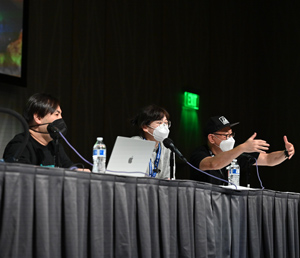 Industry guests at a panel