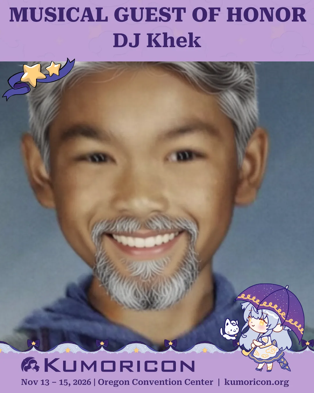 Announcing DJ Khek Announcement that says 'Musical Guest of Honor DJ Khek'