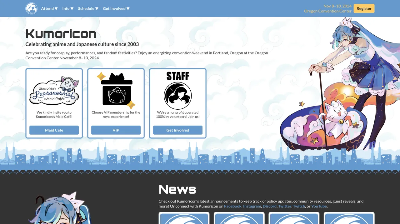 Kumoricon 2024 Website