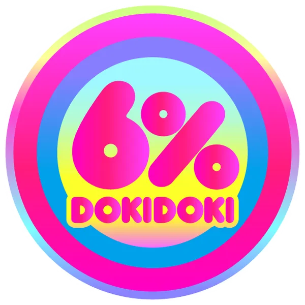 6%DOKIDOKI logo