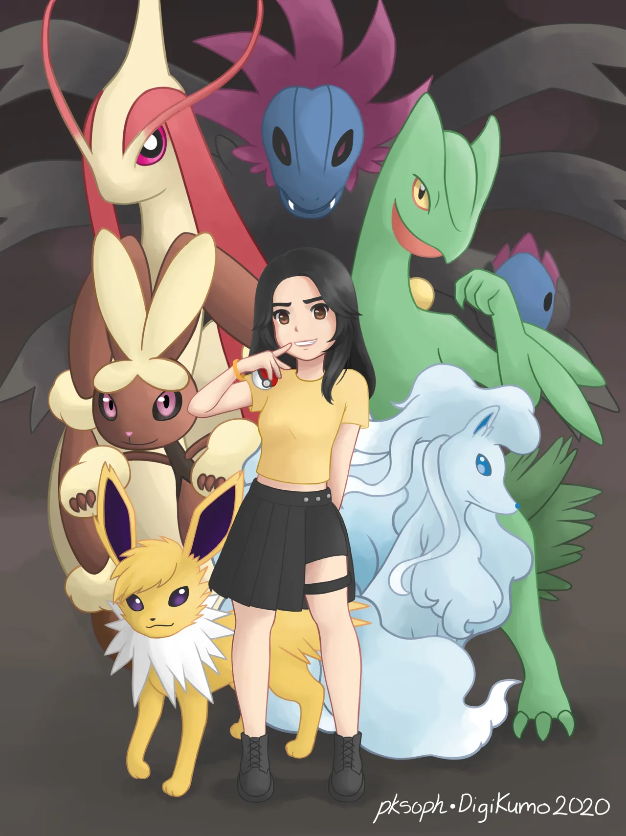 "PKMN Trainer Soph" by Sophu (3rd Place)