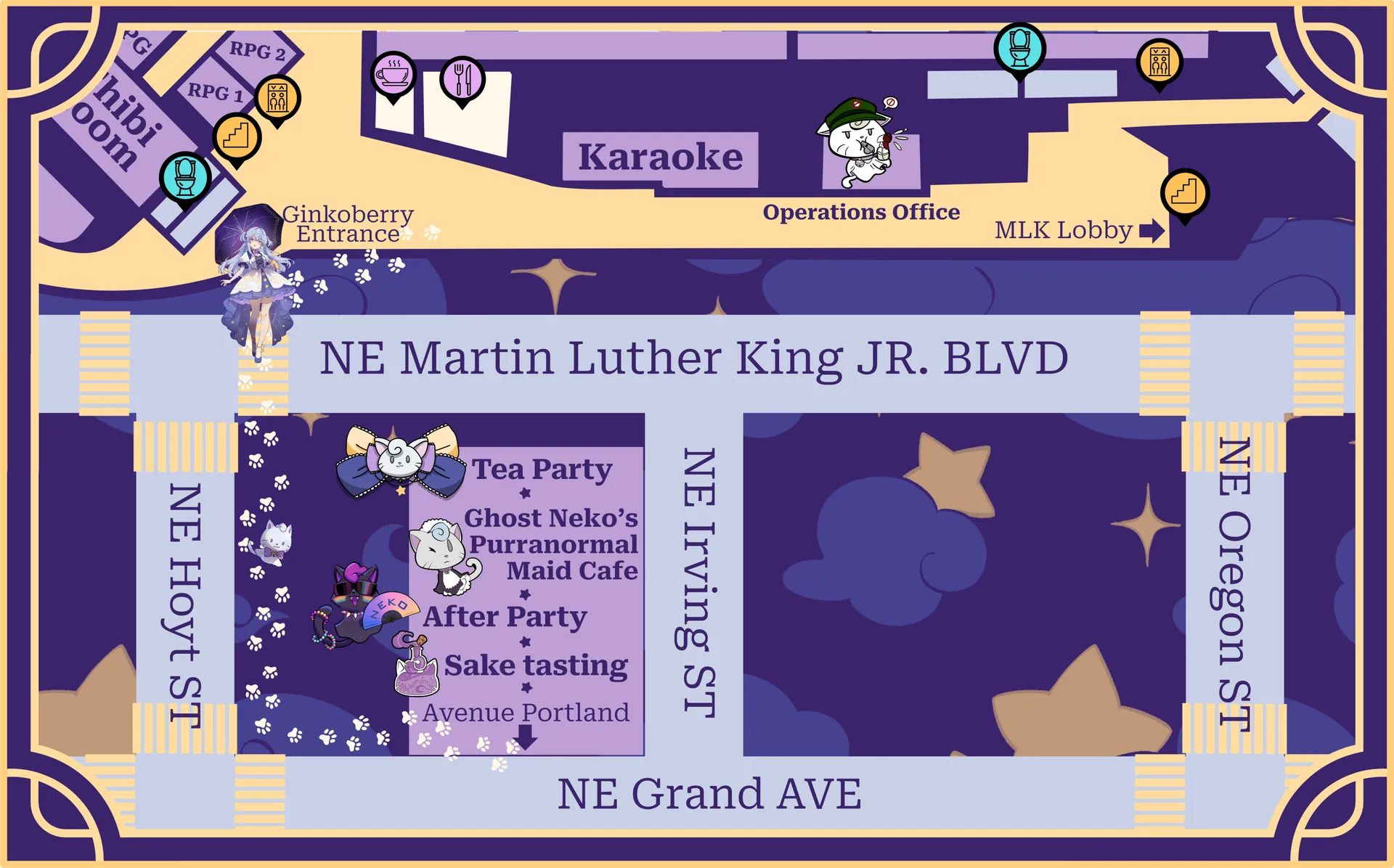 Map of Avenue Portland