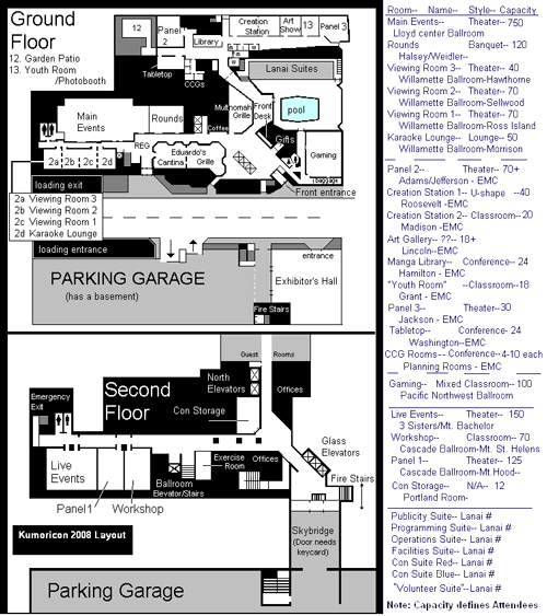 Hotel Event Space Map
