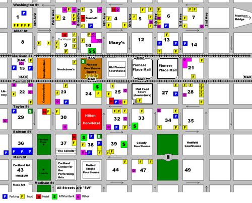 Area and Food Map