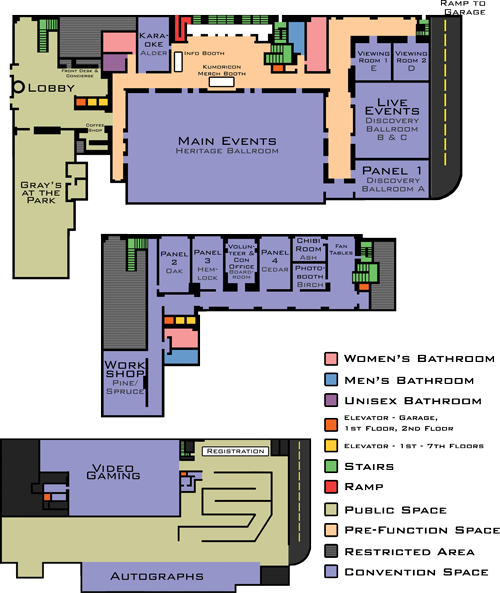 Hilton Event Space Map