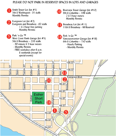 downtown Vancouver parking map