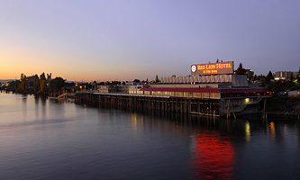 Red Lion from river photo