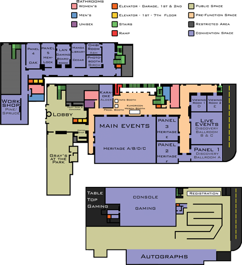 Hilton Event Space Map