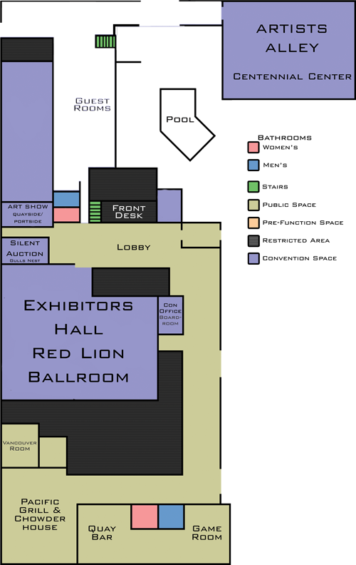 Red Lion Event Space Map