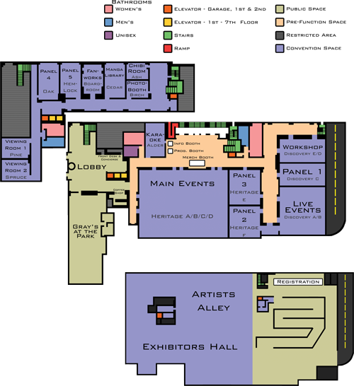 Hilton event map